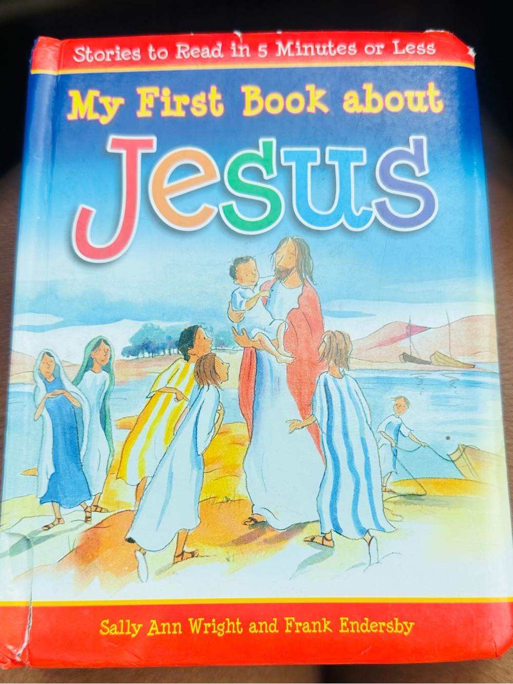 My First Book About Jesus - Children's Religious Storybook (Blue, Red)